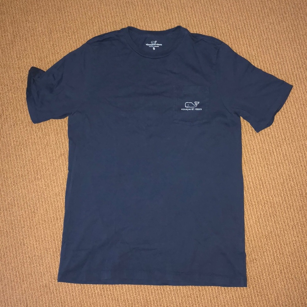 Boys Navy Blue Vineyard Vines Short Sleeve Tee
